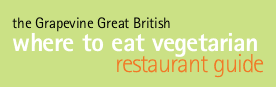 the Grapevine Great British 'where to eat vegetarian' restaurant guide